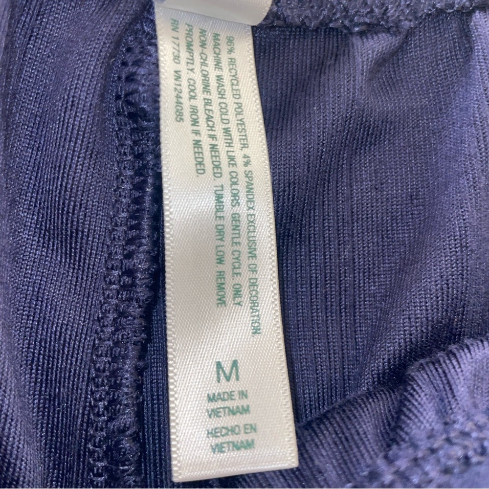 Wild Fable Navy Ruffle Hem Pajama Shorts - Picture 3 of 5